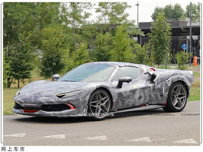 法拉利全新敞篷跑车谍照搭V6混动引擎/明年发布-图2