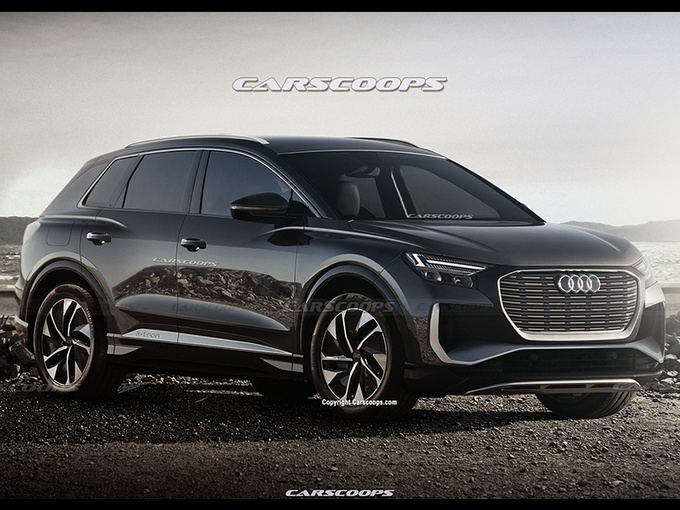 奥迪全新Q4 E-tron曝光搭嵌入式大屏/宛如小号Q8-图1