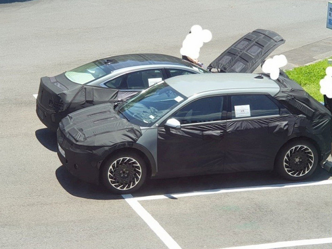 捷尼赛思全新电动eG80谍照搭载太阳能电池板车顶-图1