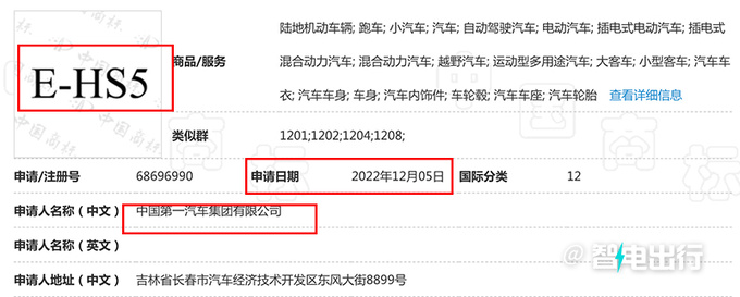 紅旗8款新能源車曝光H7/HS5純電或明年上市-圖1