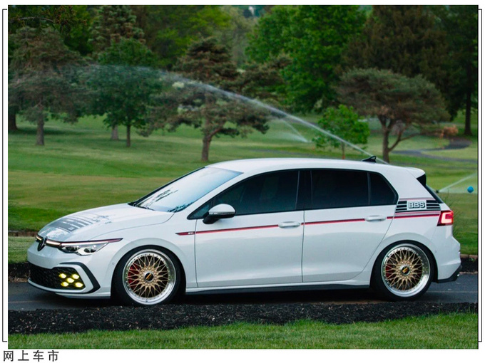 全新高尔夫GTI改装版 换装经典BBS轮毂/配专属涂装-图4