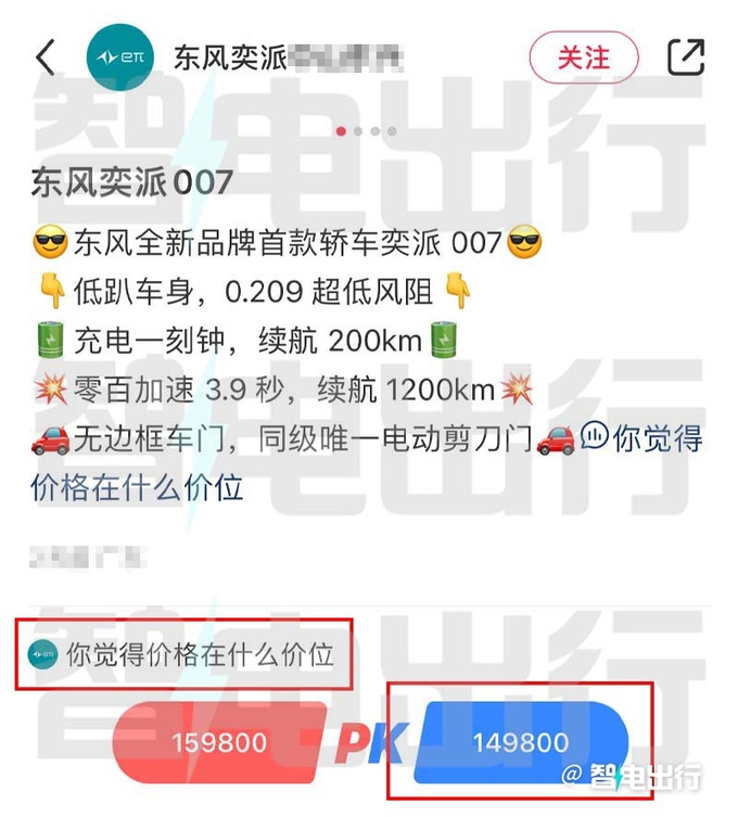 东风4S店eπ007本月下旬到店 起售价或低于15万-图1
