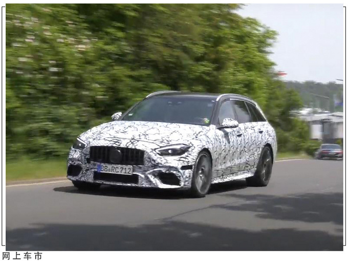 奔驰全新C63实车谍照换搭四缸混动/动力超越V8-图2