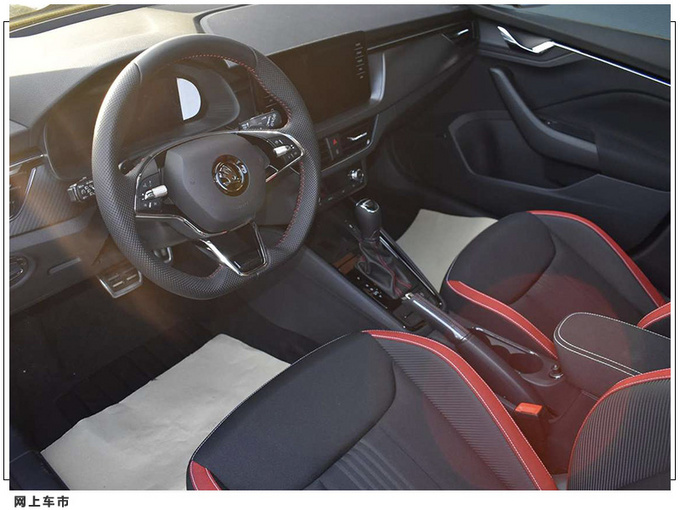 斯柯达新款SUV实拍曝光 搭1.5T/内配红黑双色座椅-图6