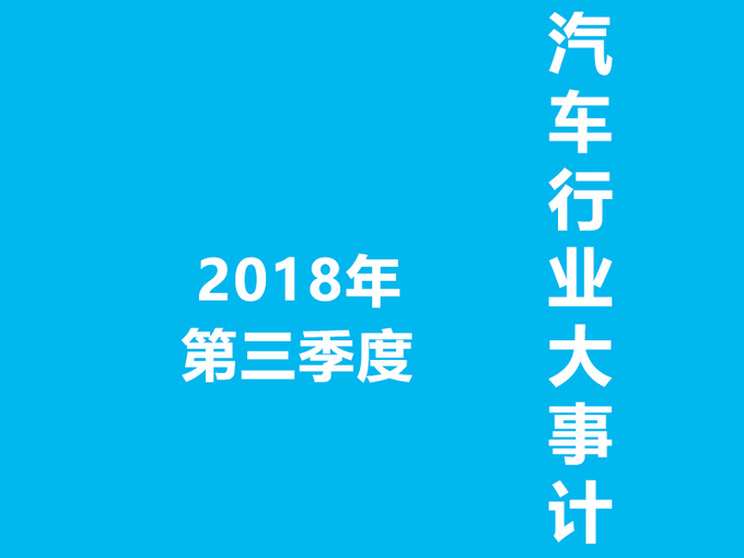 2018年前三季度行业大事件盘点 看看你了解哪些