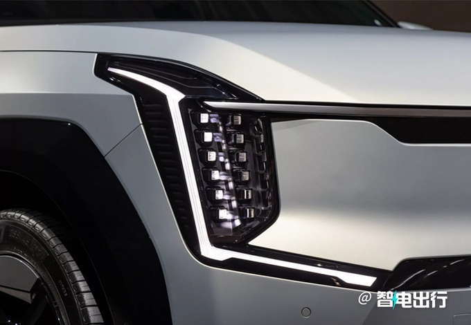 起亚EV9发布内配奔驰同款大连屏/比ES8好看-图4