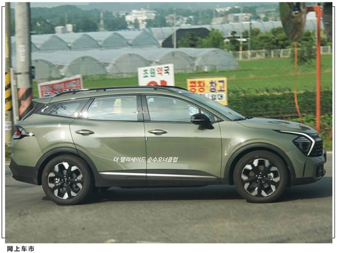 起亚全新狮跑实车街拍搭1.6T/前脸配虎啸式格栅-图4