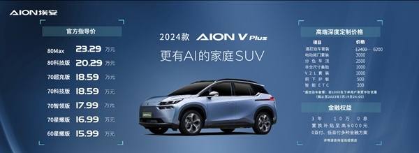 更有AI的家庭SUV,AION V Plus上市15.99万起-图10