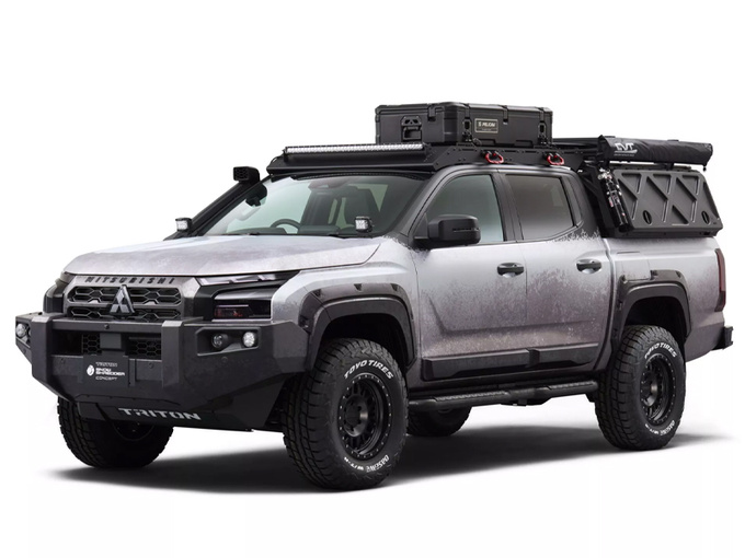 三菱2024款Triton定制版赛道版曝光造型比猛禽霸气-图1
