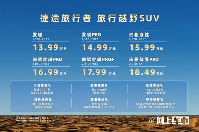 官降X万捷途旅行者13.99万起售 酷似路虎卫士-图4