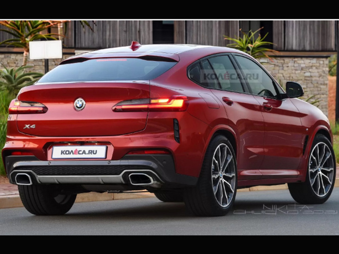 宝马新款X4渲染图曝光双出排气/X3同款前脸-图2