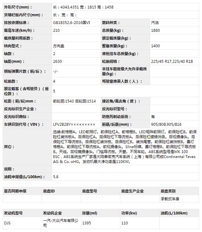 奥迪全新一代A3两厢实拍尺寸加长-造型更运动-图5