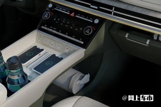 现代第五代胜达首发外观大改 搭一体式双联屏-图7