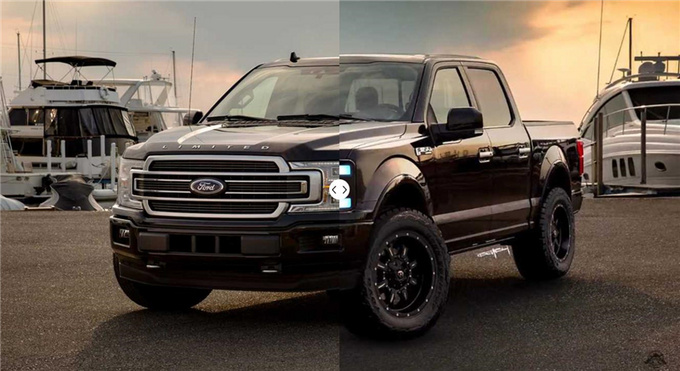 2021款福特F-150外观渲染图爆出前脸更加科幻-图1