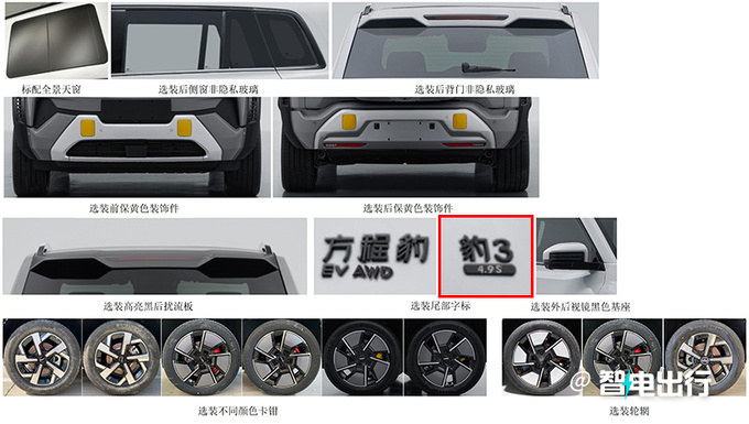 方程豹豹3实拍纯电+双电机 比奇瑞iCAR03更大-图5