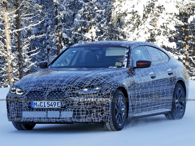 宝马全新纯电动车曝光明日亮相/溜背轿跑造型-图1