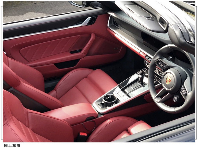 保时捷911 turbo s实拍搭3.8t/配红色运动座椅-图4