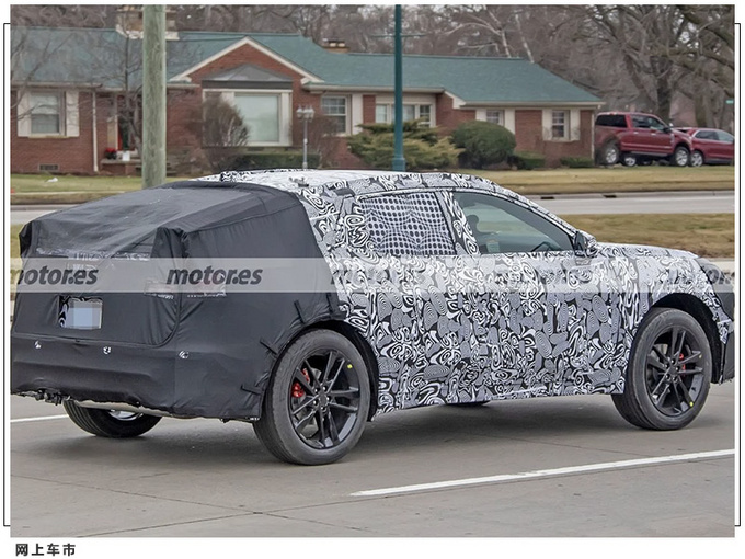 福特全新跨界车谍照曝光 溜背造型设计/分体式大灯-图4