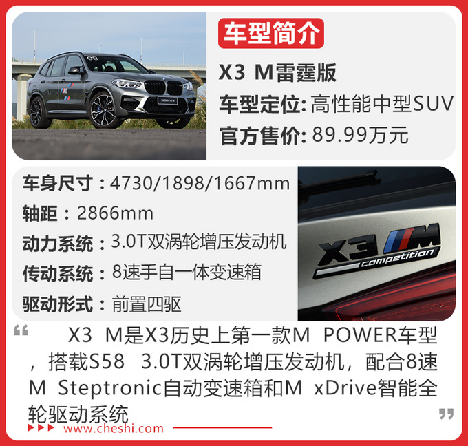 搭宝马最强引擎4.1秒破百 试驾X3 M/X4 M雷霆版-图2