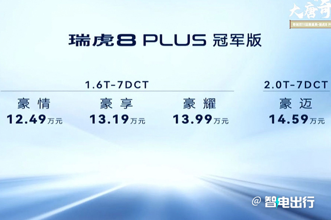官降2.7万奇瑞新瑞虎8 PLUS售11.49-13.59万-图3