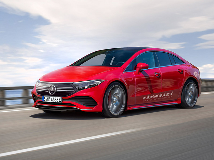 奔驰EQE渲染图曝光家族式格栅/提供多种动力-图1