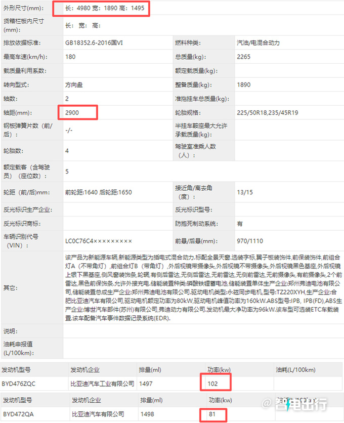 比亚迪驱逐舰07实拍曝光2种动力 配海豹同款灯组-图7