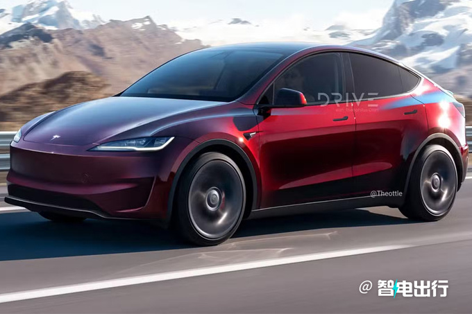 特斯拉改款Model Y曝光年底首发/升级Model 3外观-图1