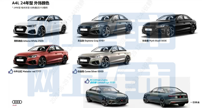 奥迪新A4L配置曝光增RS版车型 预计32.18万起售-图6
