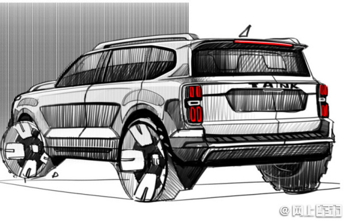 坦克600内饰首次曝光 副驾驶配屏幕 24天后首发-图4