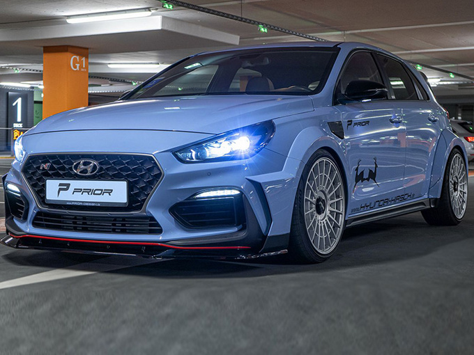 现代i30 N改装版曝光 宽体套件/还配大尺寸尾翼-图1