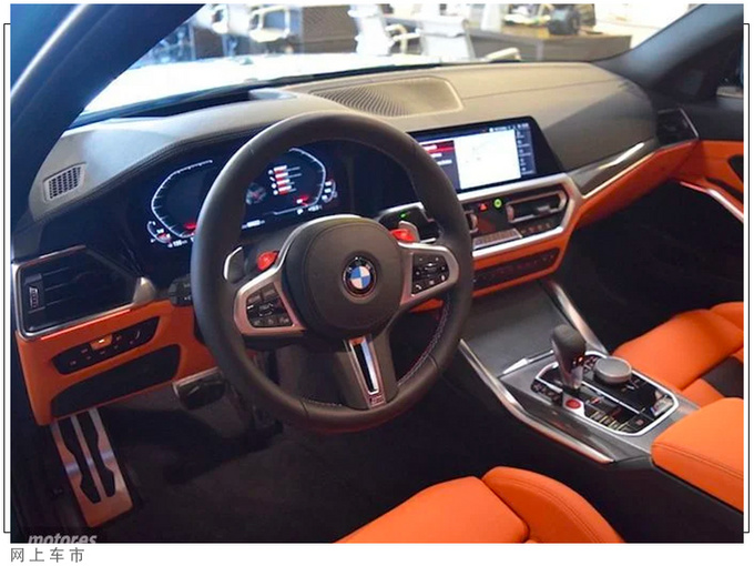 宝马全新M3进店实拍配赛车座椅/外观更运动-图6