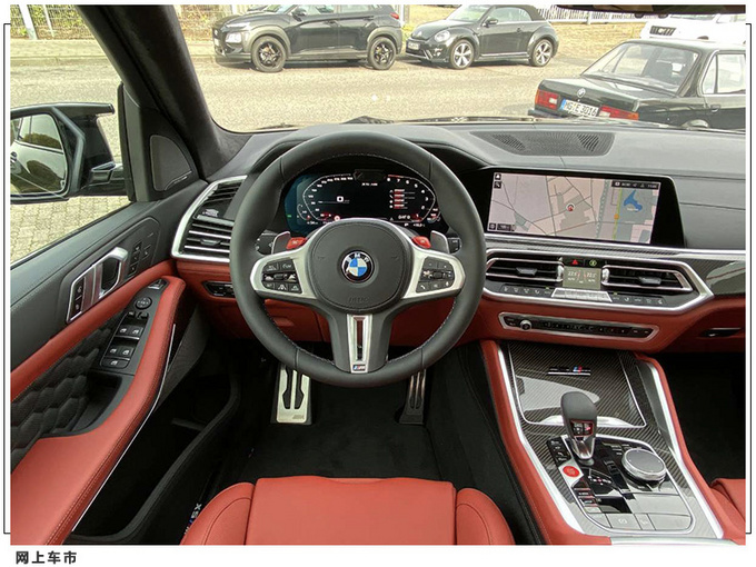 宝马X5 M实拍曝光搭4.4T引擎/配红色运动座椅-图6