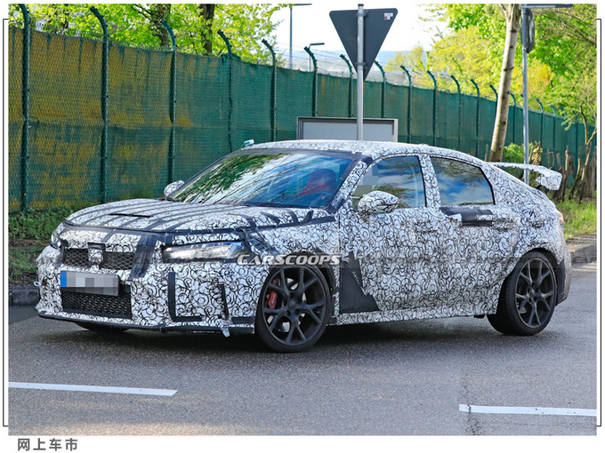 本田新思域Type-R街拍曝光搭2.0T/车尾配大尾翼-图3