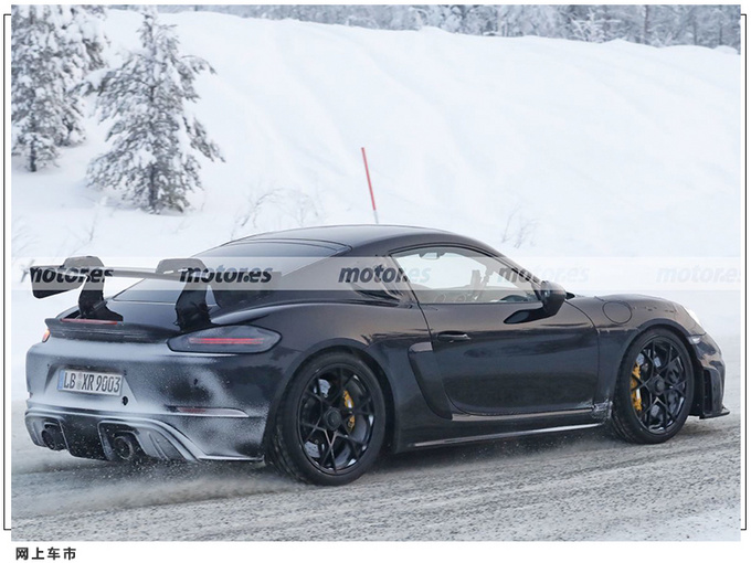 保时捷全新718 GT4 RS谍照搭4.0L引擎/大尺寸尾翼-图6
