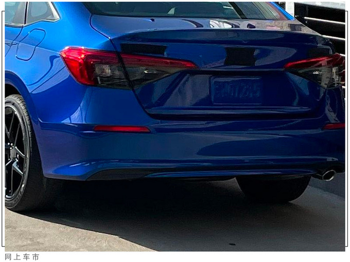 本田全新思域实车街拍搭1.5T引擎/配熏黑套件-图4