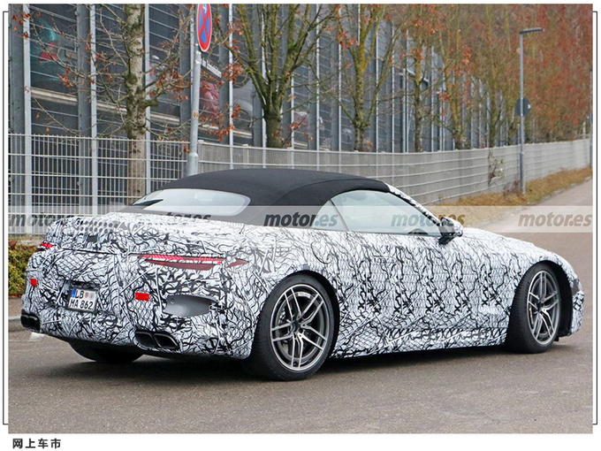 奔驰全新SL谍照曝光 配搭帆布车顶/与AMG GT同平台-图4