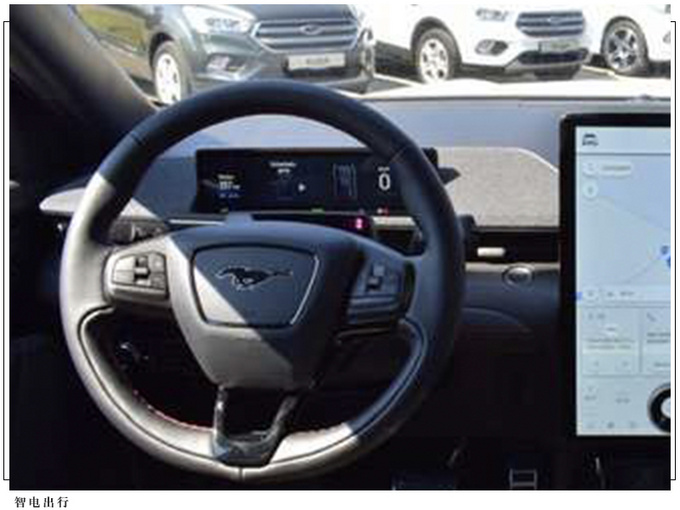 福特纯电SUV实拍曝光红色卡钳/溜背车身设计-图4