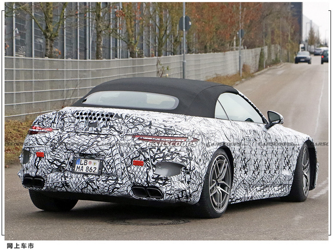 梅赛德斯-AMG SL谍照 搭4.0T/有望明年一季度发布-图5