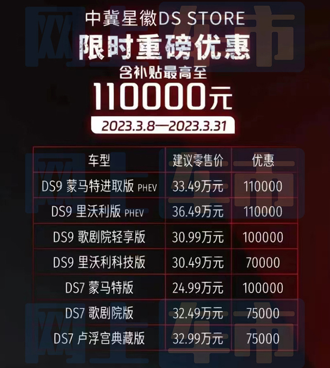 DS7/DS9大降价-最高11万卖14.99万比大众探歌便宜-图4