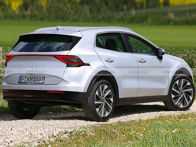 起亚全新狮跑外观曝光搭贯穿式尾灯/前脸酷似K5-图1