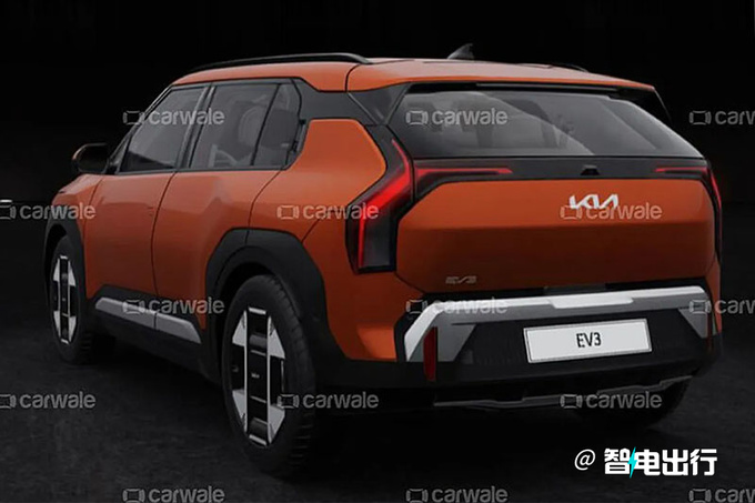 起亚新EV3实车曝光确认本月开售/内饰酷似宝马X1-图3