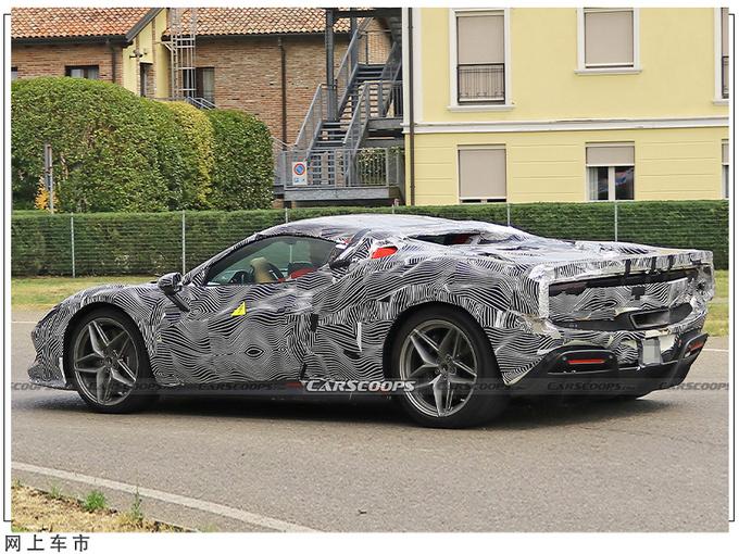 法拉利全新敞篷跑车谍照搭V6混动引擎/明年发布-图3