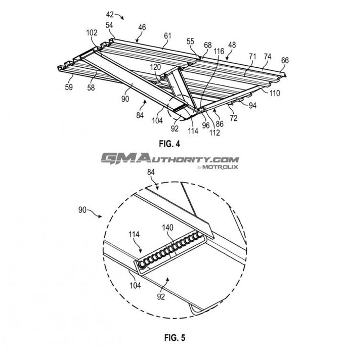 轻松将物品装到货箱通用汽车获可折叠皮卡货箱坡道专利-图3