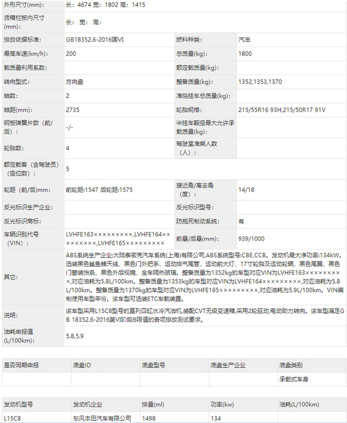 东风本田全新思域实拍图 车身加长-增1.5L车型-图4