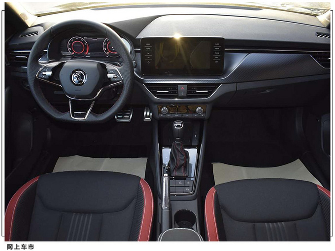 斯柯达新款SUV实拍曝光 搭1.5T/内配红黑双色座椅-图5