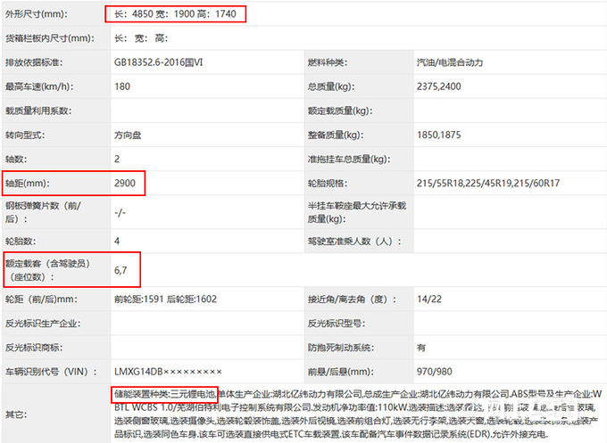 东风风行游艇将推插混版搭三元锂电池 增6座版-图4