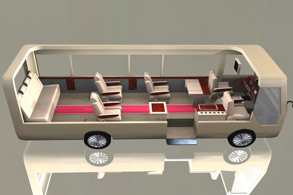 新款丰田考斯特 改装增加双人对坐汇报席-图10