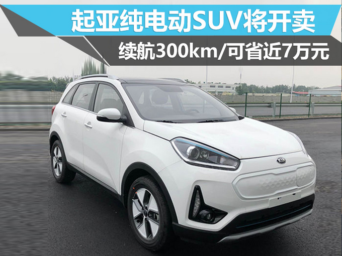 起亚纯电动SUV将开卖 续航300km/可省近7万元-图1