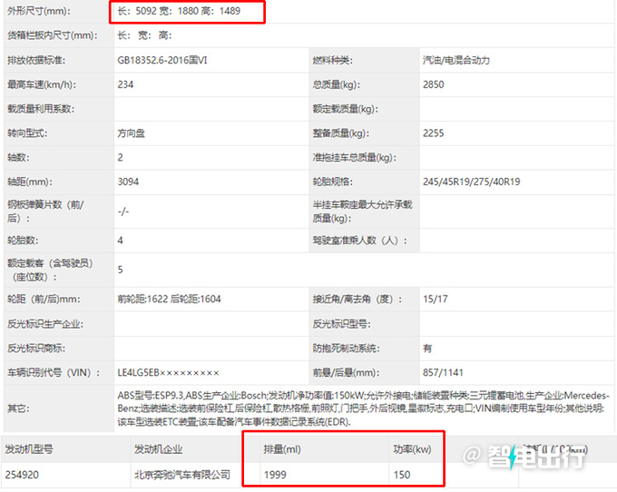 奔驰全新E级插混版实拍车身更低 油耗大幅降低-图4