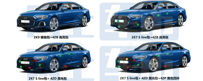 奥迪新A8L配置曝光 入门版标配矩阵大灯 或83万起售-图6